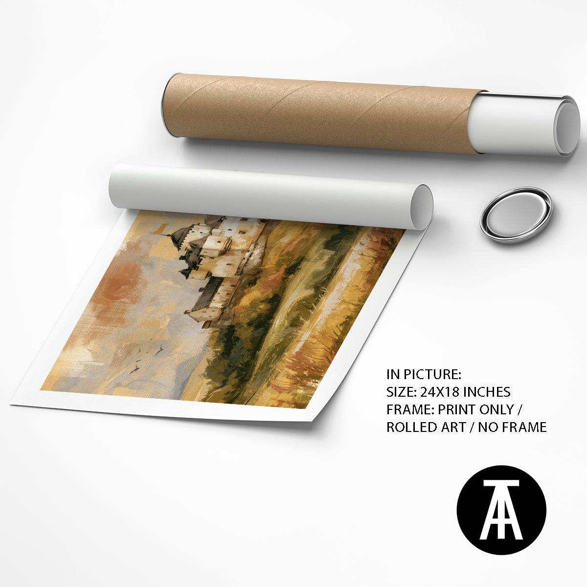 Artwork as Print Only or Rolled Art