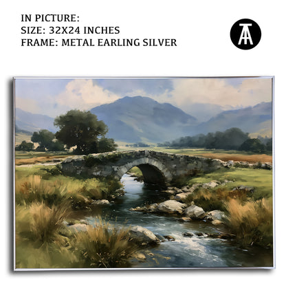 Artwork in Metal Earling Silver Frame