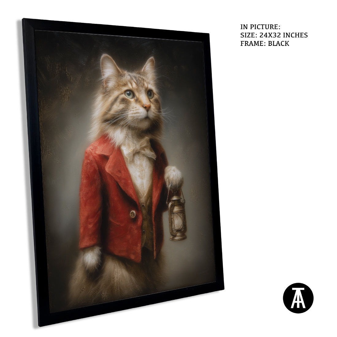Sample Artwork in Black Frame