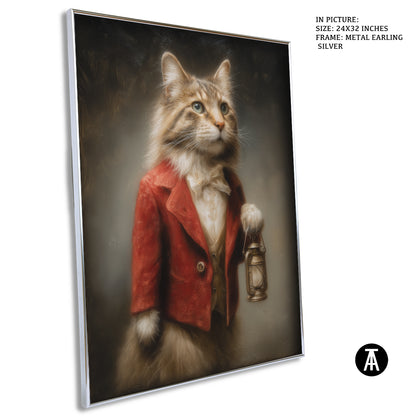 Sample Artwork in Earling Silver Metal Frame