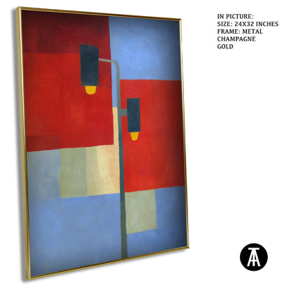 Artwork in Metal Champagne Gold Frame