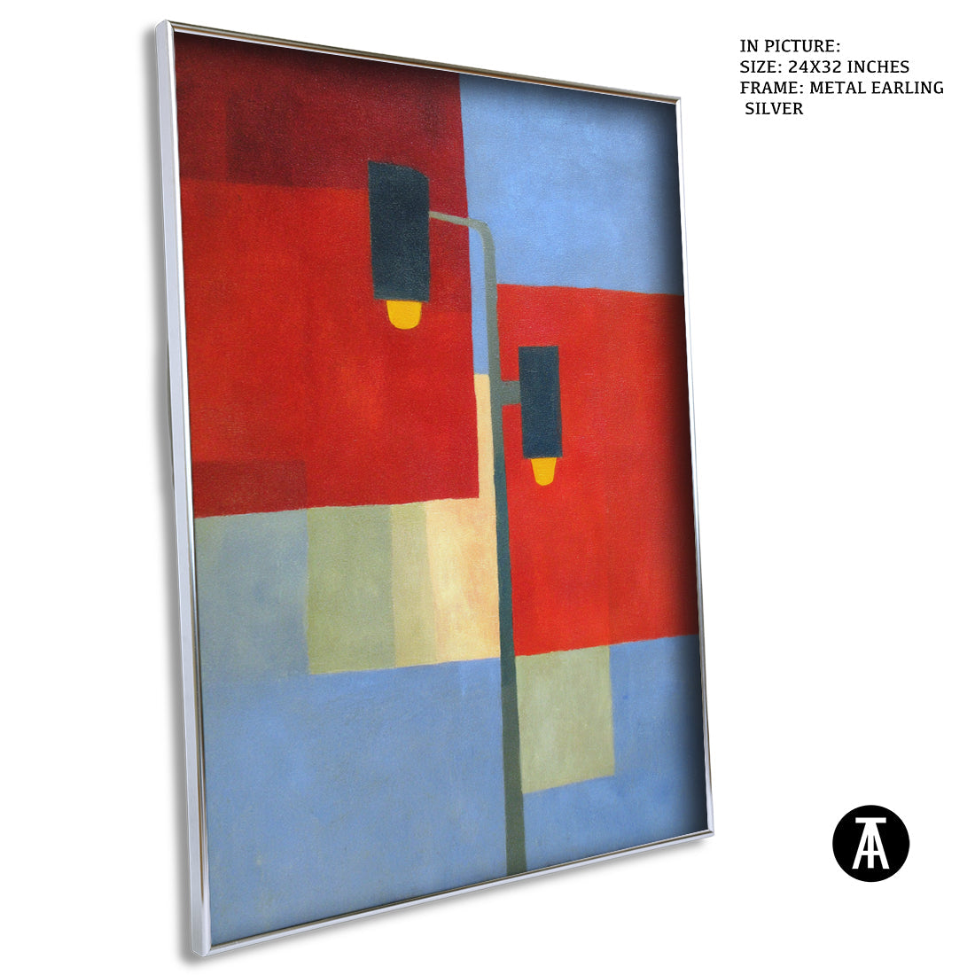 Artwork in Metal Earling Silver Frame