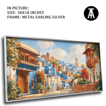 Artwork in Metal Earling Silver Frame