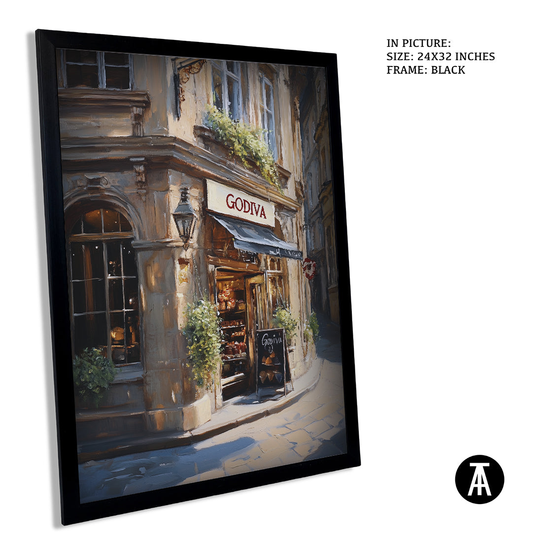 Sample Artwork in Black Frame