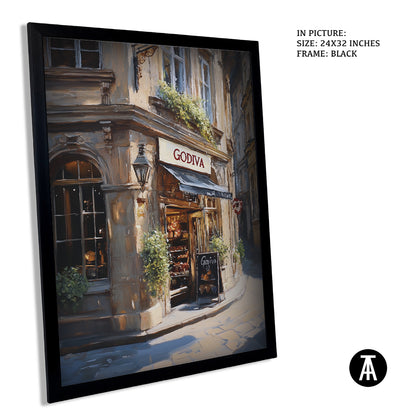 Sample Artwork in Black Frame