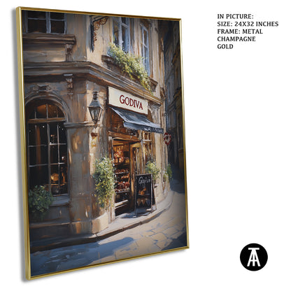 Sample Artwork in Champagne gold Metal Frame