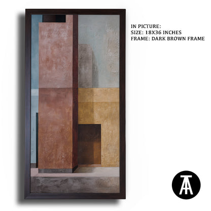 Artwork in Metal Champagne Gold Frame