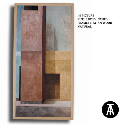 Artwork in Dark Wood Frame