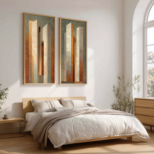 Abstract Artwork Set in a Lifestyle Setting