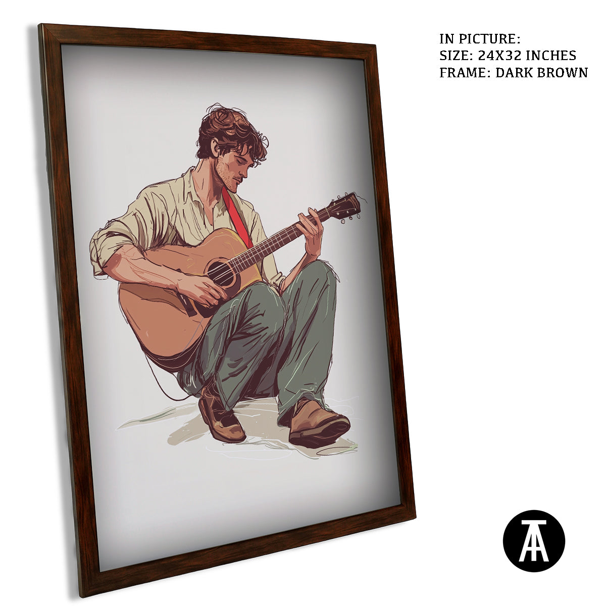 Artwork in Metal Champagne Gold Frame