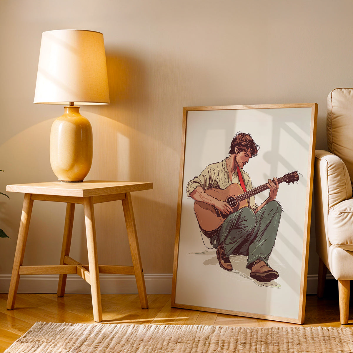 Minimalist Artwork in a Lifestyle Setting