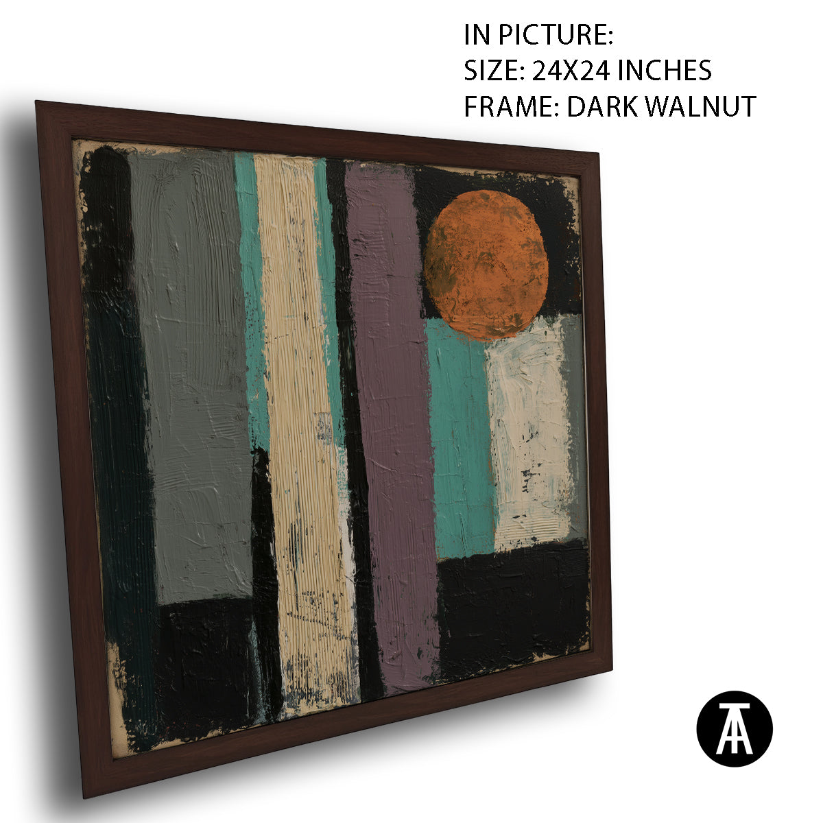 Artwork in Dark Walnut Frame
