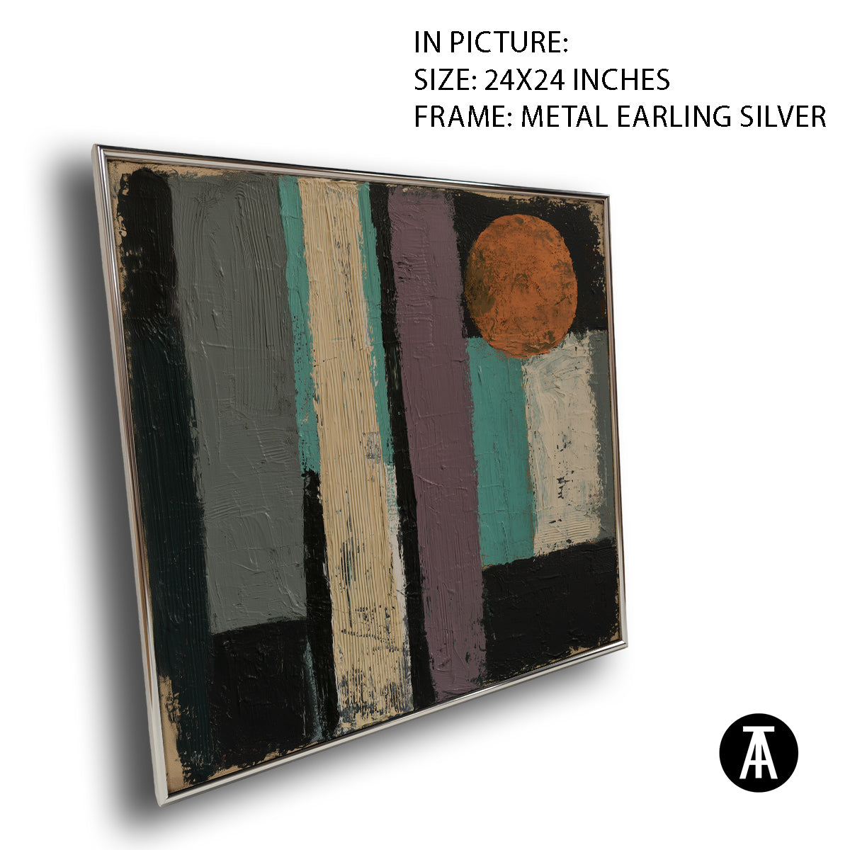 Artwork in Metal Earling Silver Frame