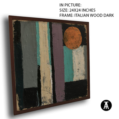Artwork in Dark Wood Frame
