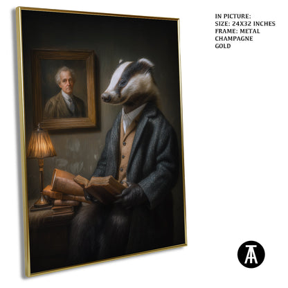 Artwork in Metal Champagne Gold Frame