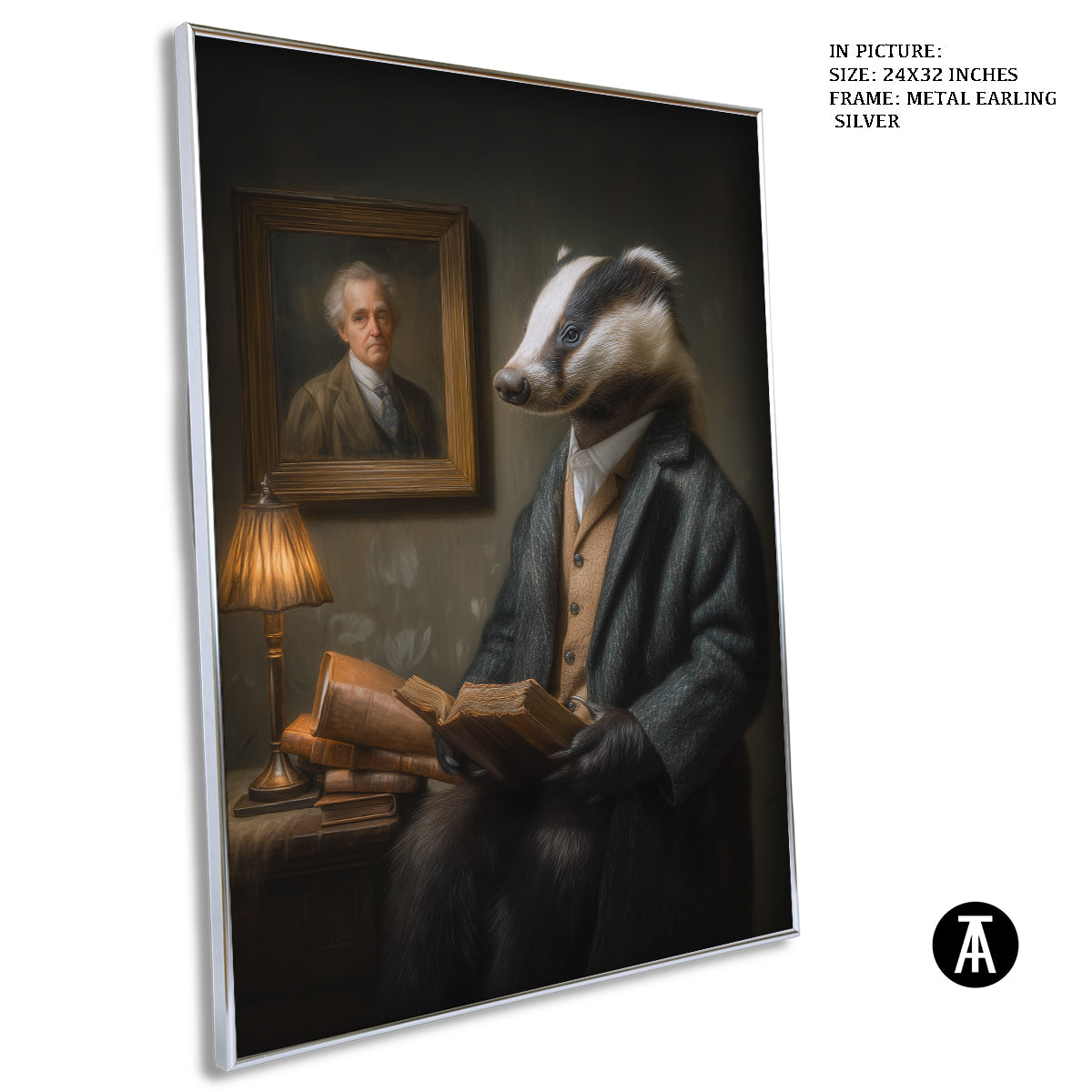 Artwork in Metal Earling Silver Frame