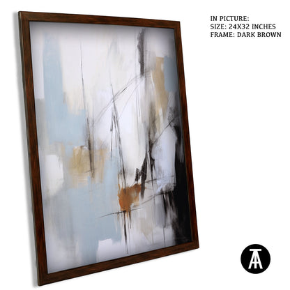 Artwork in Metal Champagne Gold Frame