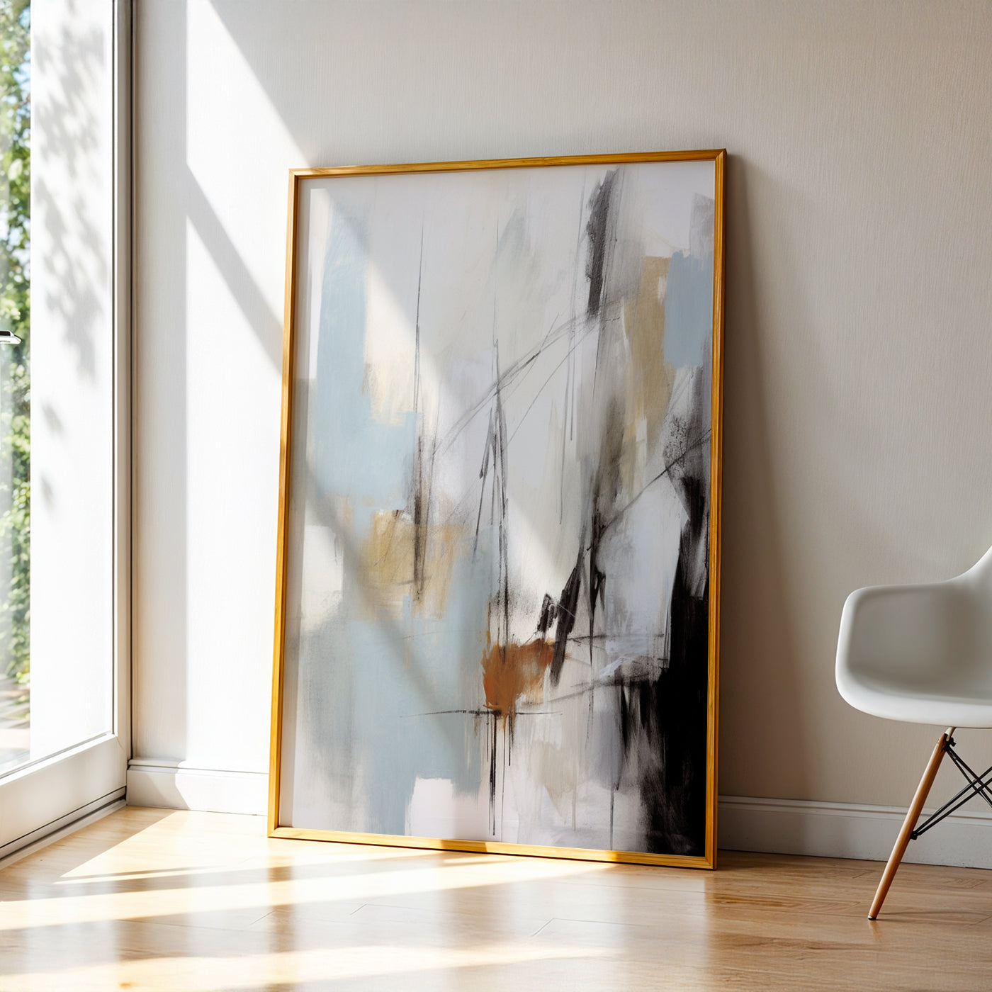 Abstract Painting in a Lifestyle Setting