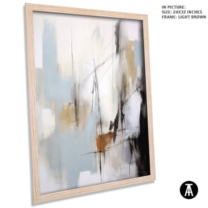 Artwork in Dark Brown Frame