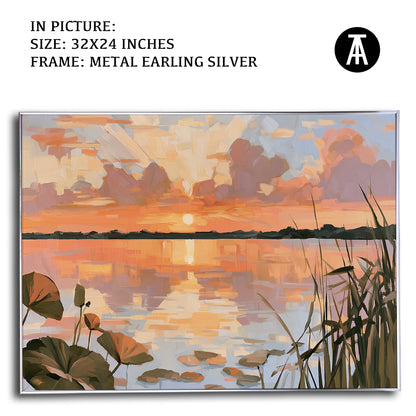 Artwork in Metal Earling Silver Frame