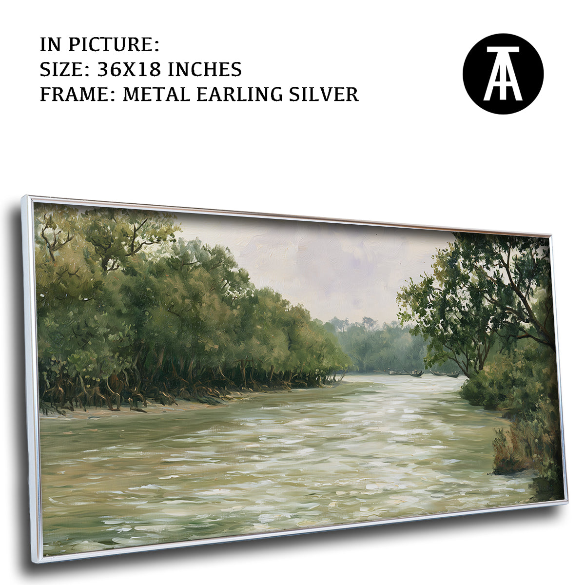 Artwork in Metal Earling Silver Frame