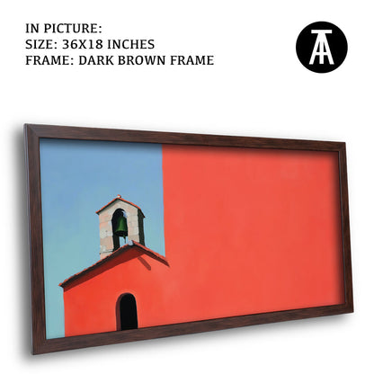 Artwork in Dark Brown Frame