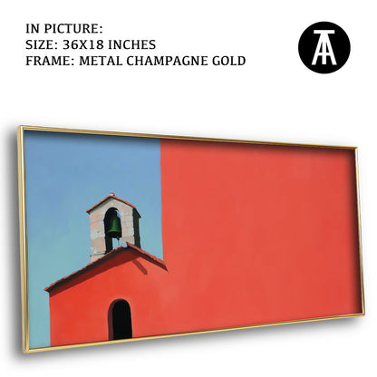 Artwork in Metal Champagne Gold Frame