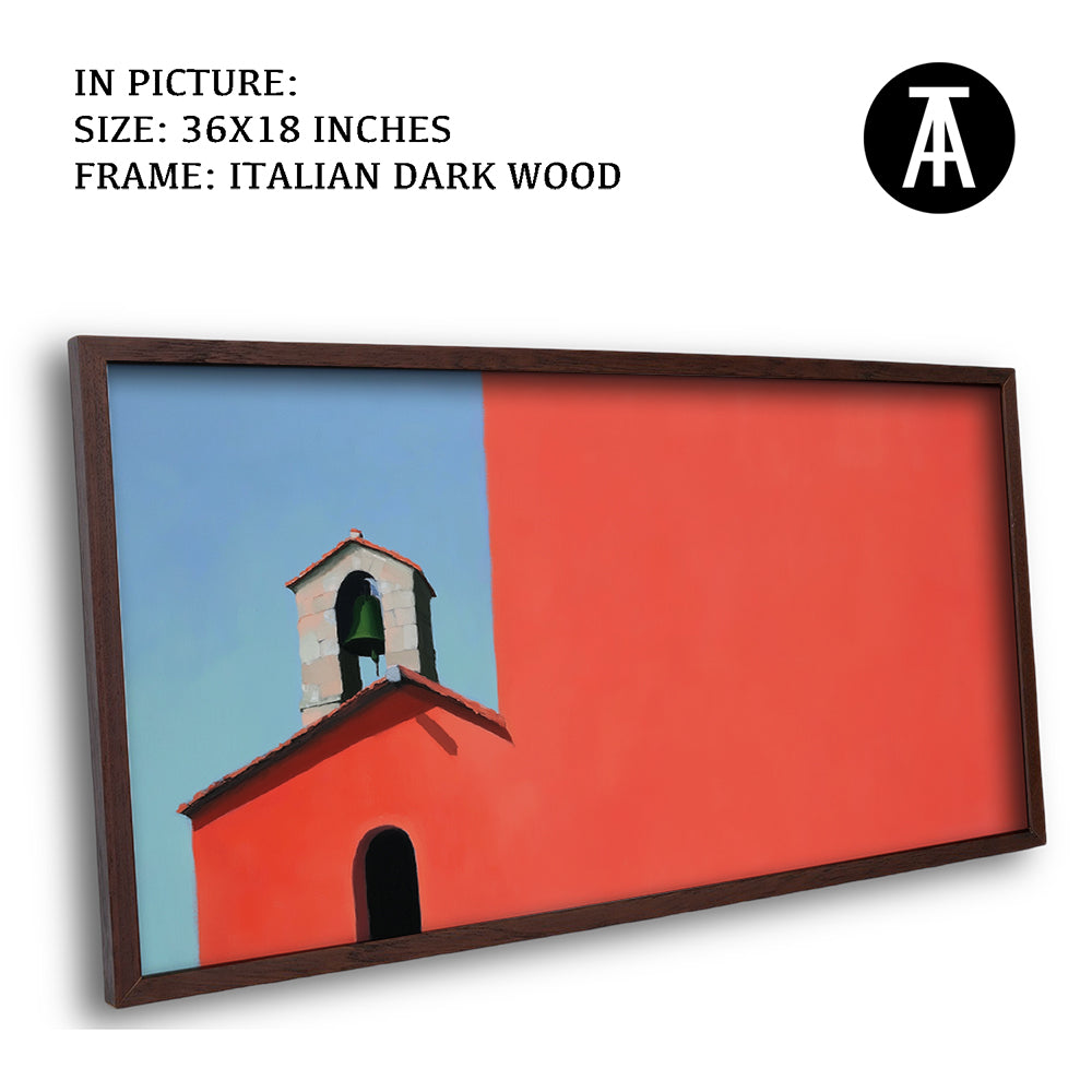 Artwork in Dark Wood Frame