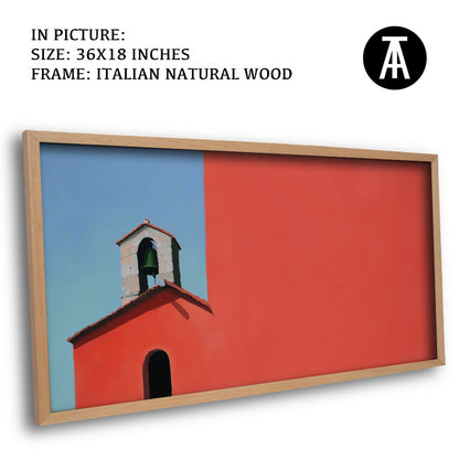 Artwork in Natural Wood Frame