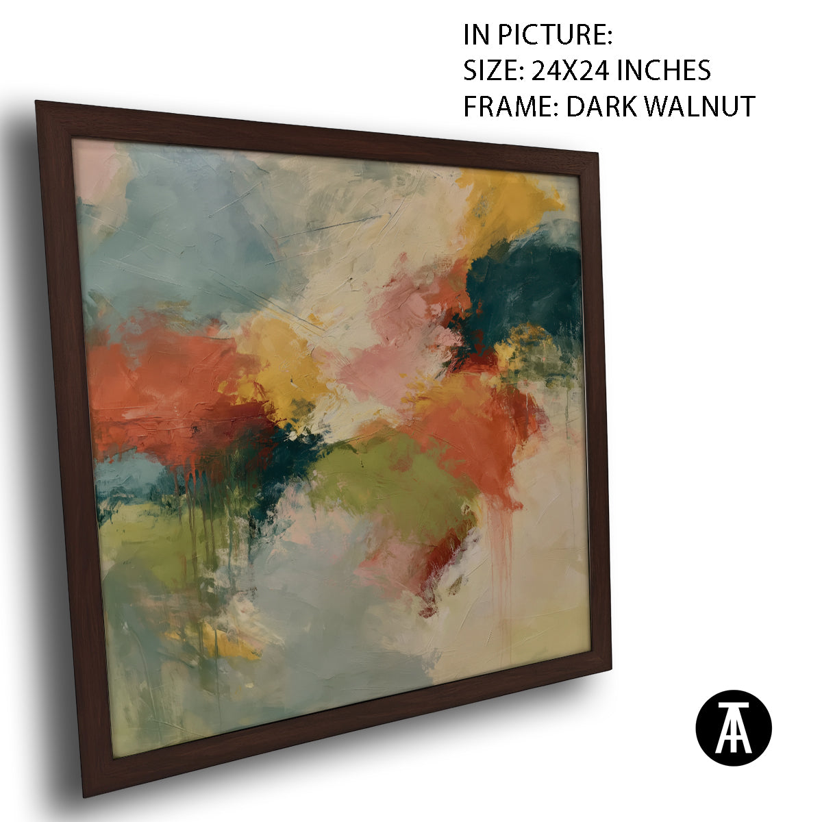 Artwork in Dark Walnut Frame