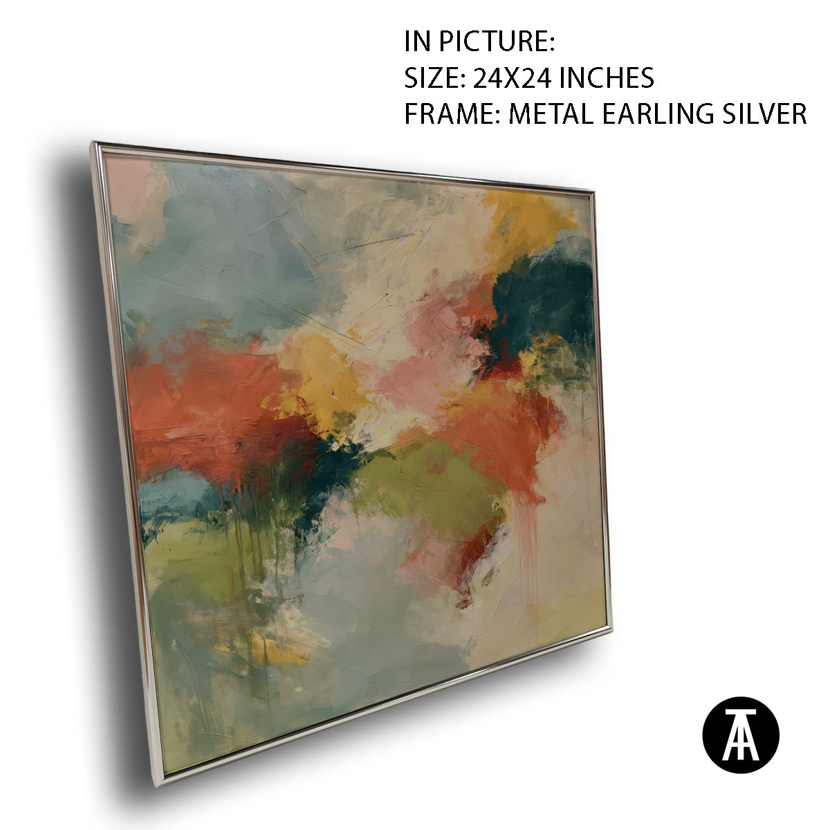 Artwork in Metal Earling Silver Frame