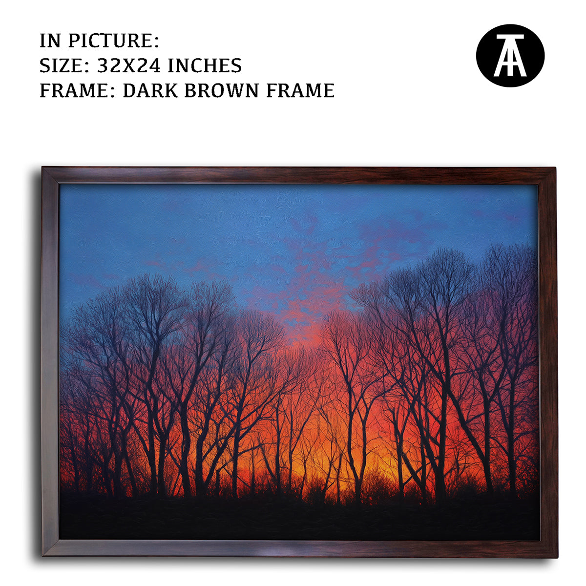 Artwork in Metal Champagne Gold Frame