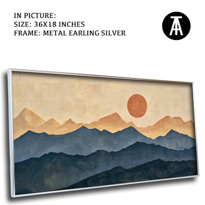 Artwork in Metal Earling Silver Frame