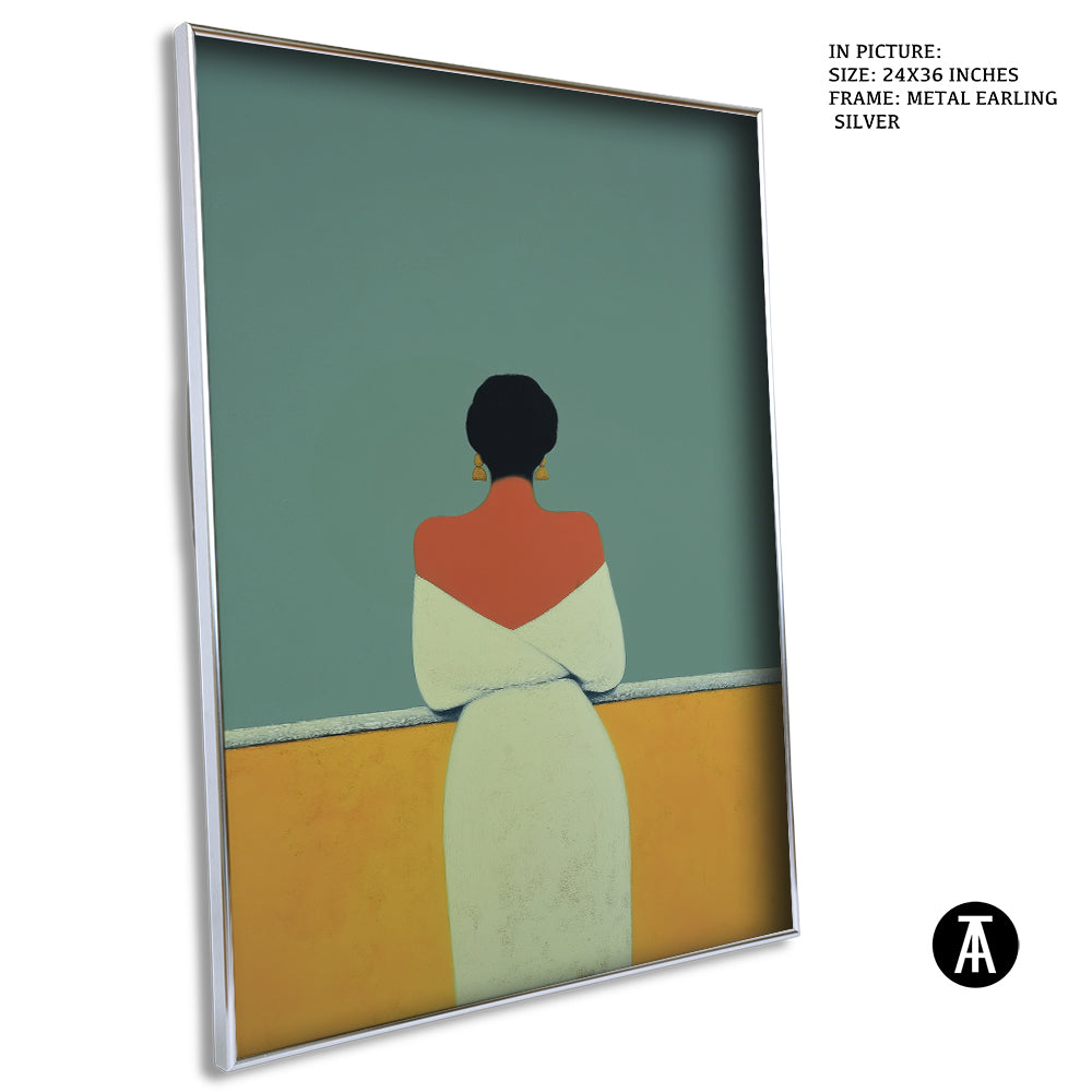 Artwork in Metal Earling Silver Frame