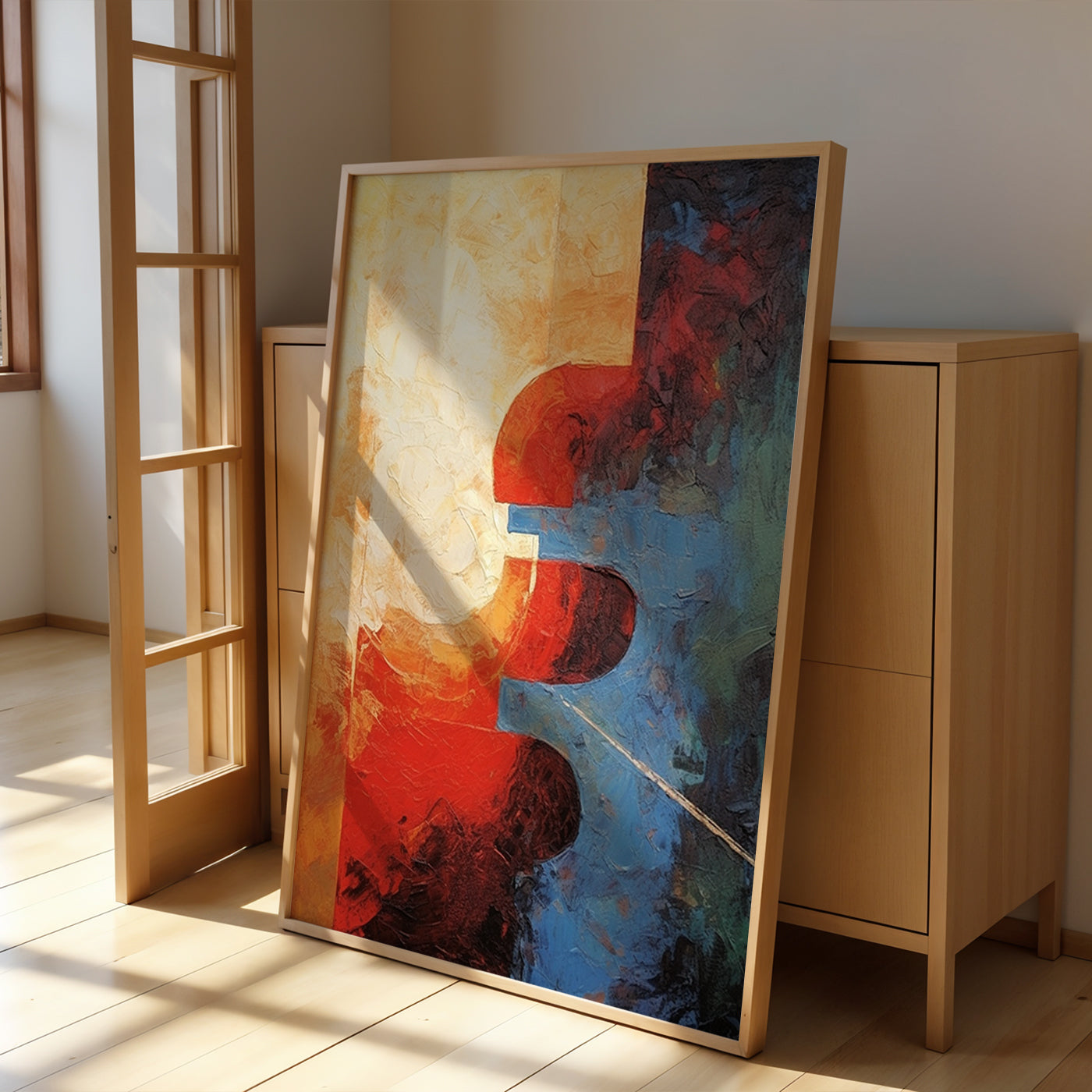 Abstract Artwork in a Lifestyle Setting