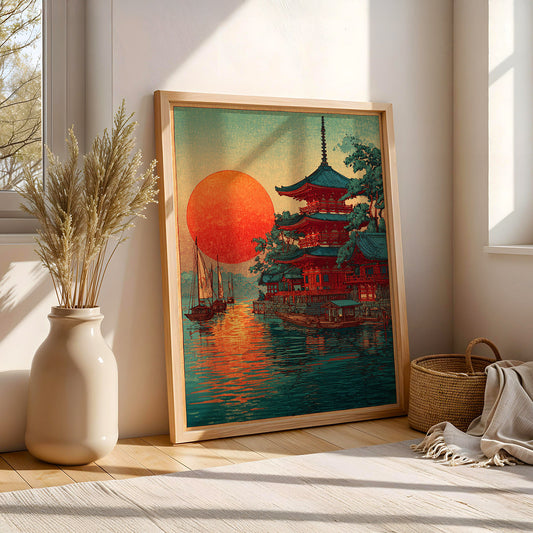 Japanese Painting in a Lifestyle Setting