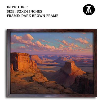 Artwork in Metal Champagne Gold Frame