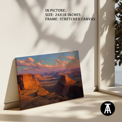 Artwork in Natural Wood Frame