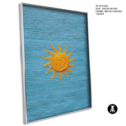 Artwork in Metal Earling Silver Frame