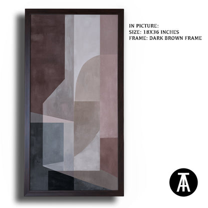 Artwork in Dark Brown Frame