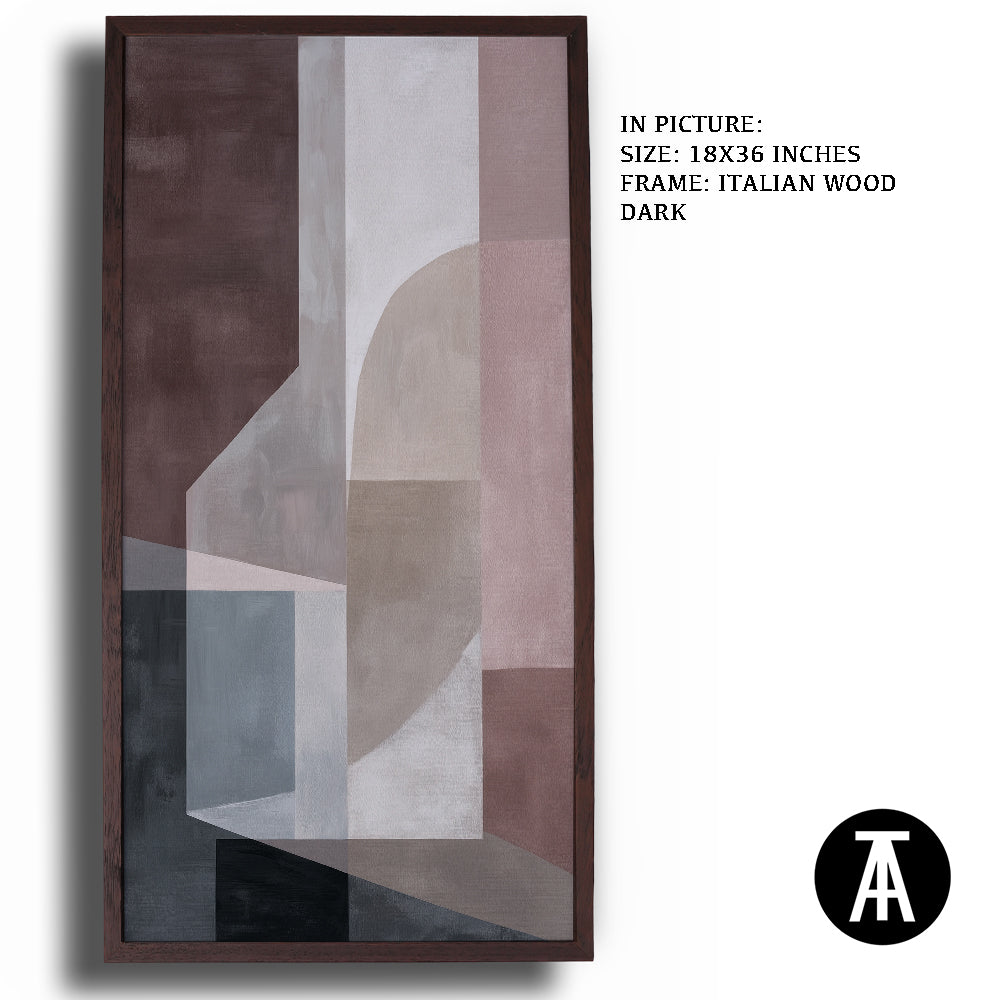 Artwork in Dark Wood Frame