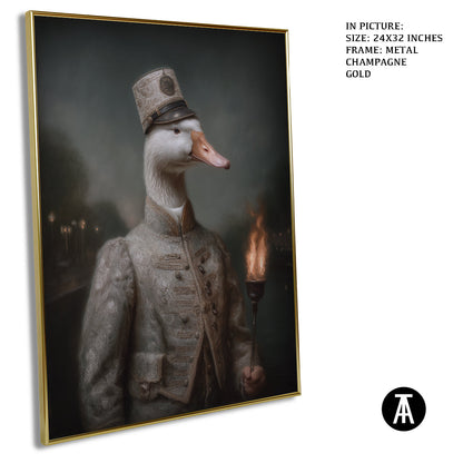 Artwork in Metal Champagne Gold Frame