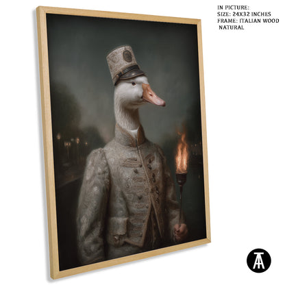 Artwork in Natural Wood Frame