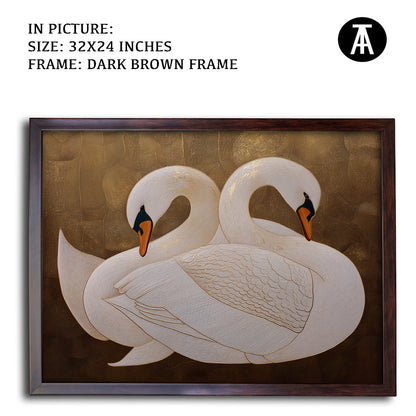 Artwork in Metal Champagne Gold Frame