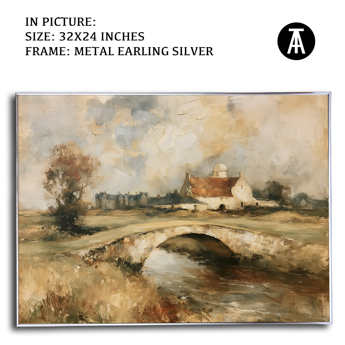 Artwork in Metal Earling Silver Frame