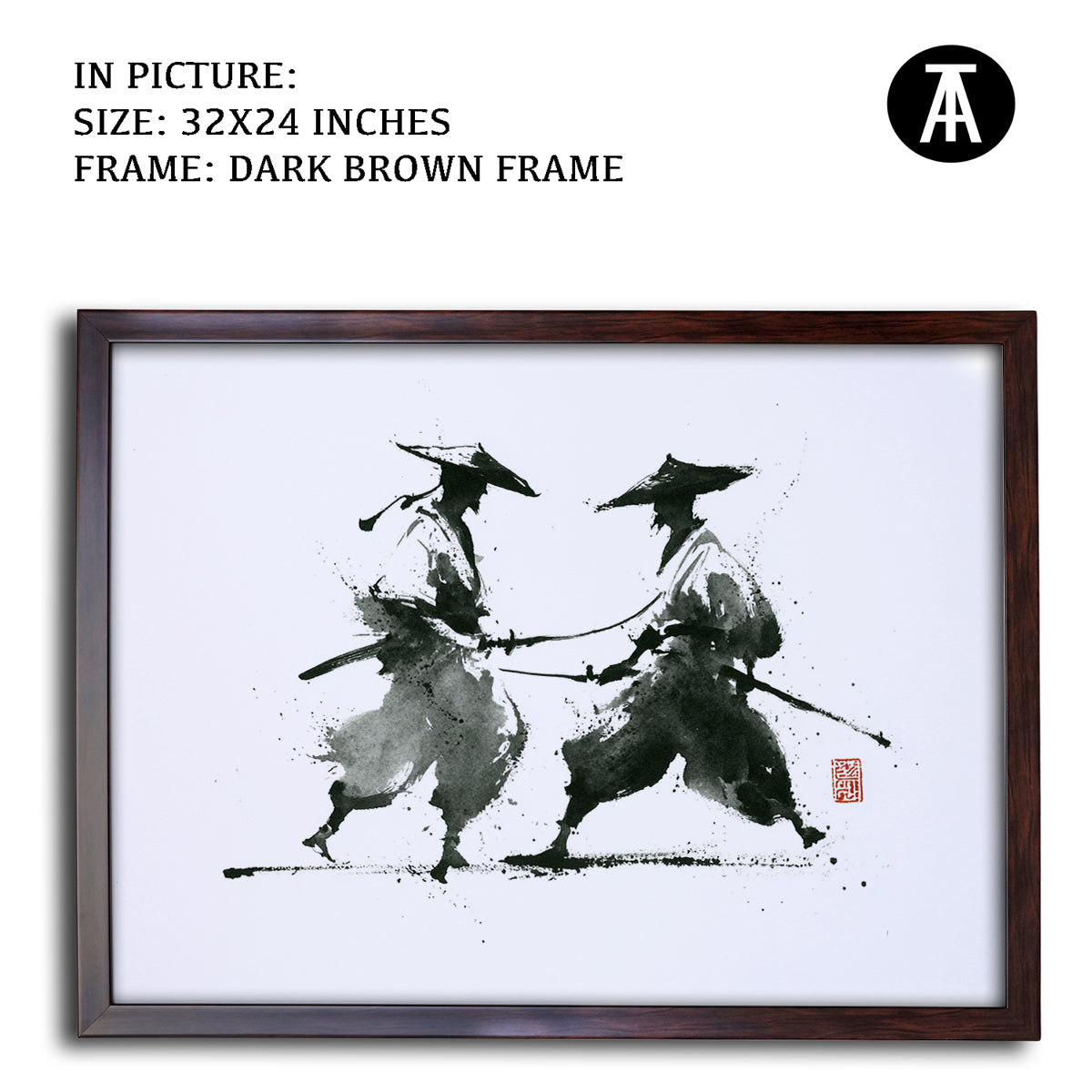 Artwork in Metal Champagne Gold Frame