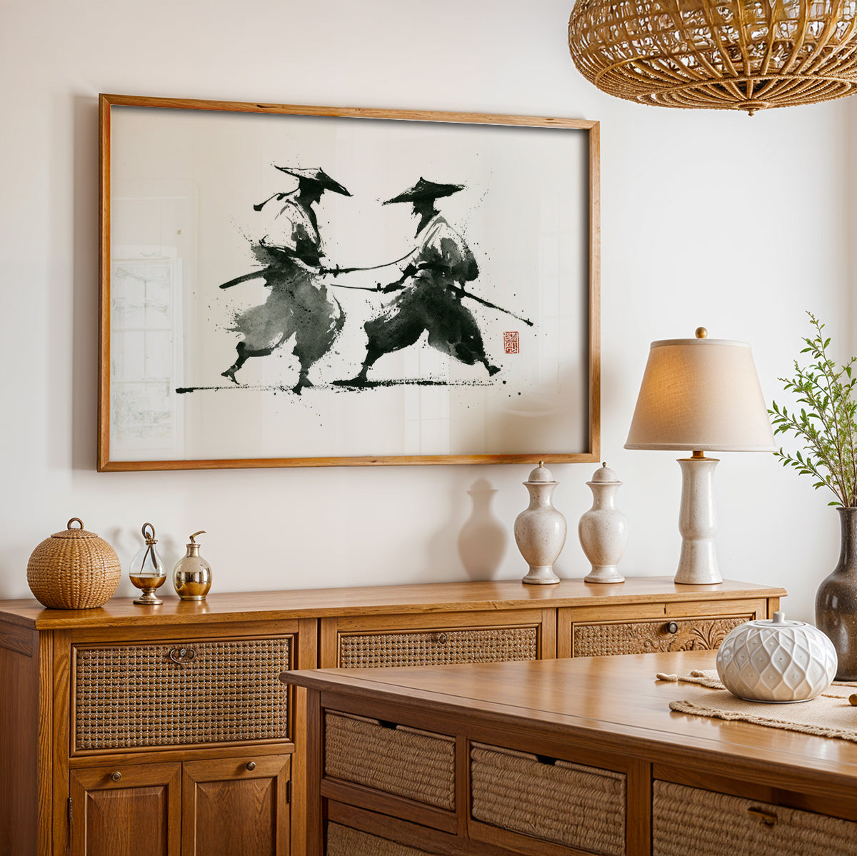 Japanese Painting in a Lifestyle Setting