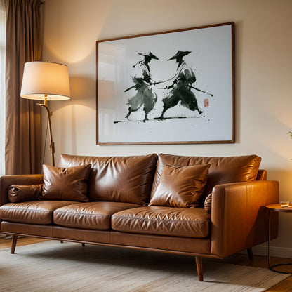 Japanese Artwork in a Lifestyle Setting