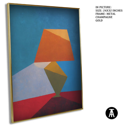 Artwork in Metal Champagne Gold Frame