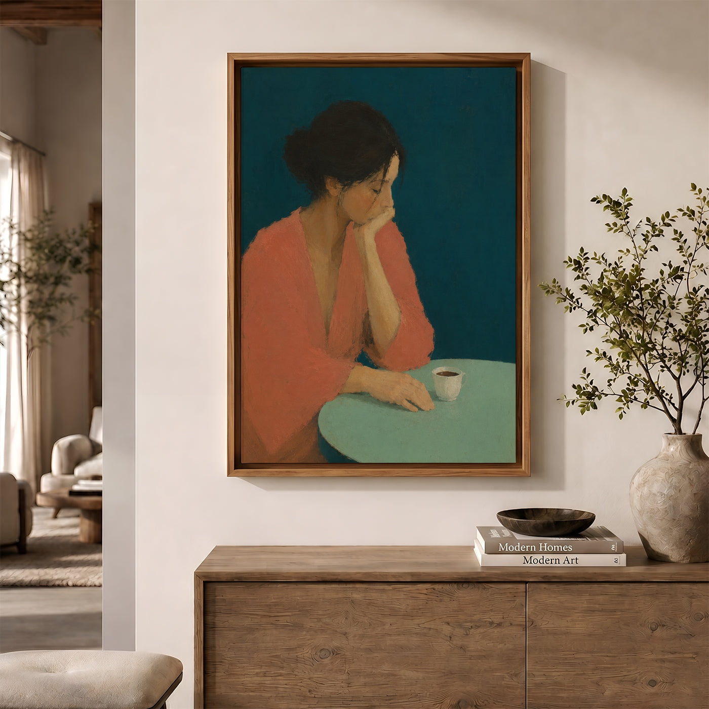 Painting in a Lifestyle Setting